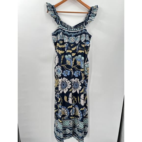 FREE PEOPLE NWT Bali Albright Jumpsuit in Navy Combo // XS - Picture 4 of 14